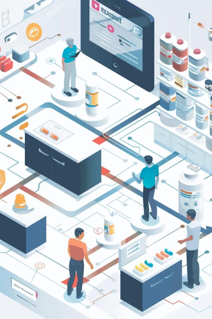 Illustrated flowchart showing the steps to obtain a personalized compounded prescription