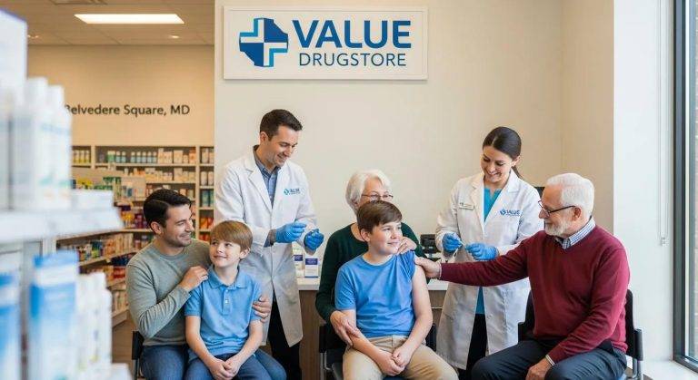 Value Drugstore give vaccines to the community at Belvedere Square.