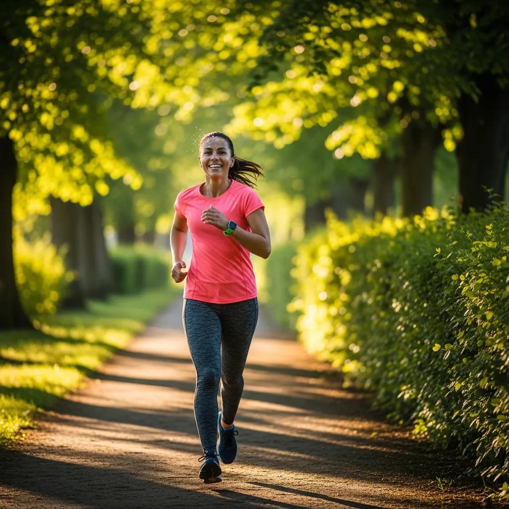 Person jogging outdoors, illustrating an active lifestyle to help prevent diabetes