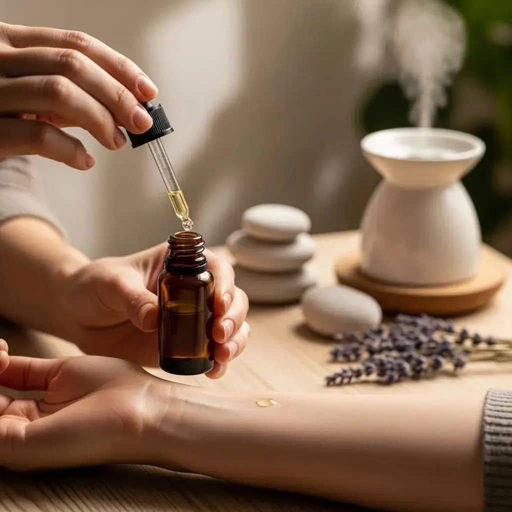 person-measuring-essential-oils-for-safe-aromatherapy-use-with-carrier-oil-200a6251-6e9b-4120-a5c8-3e666f20f60fwebp - Value Drugstore: Your Family Deserves the Best in Care Measuring essential oils and carrier oil for safe aromatherapy