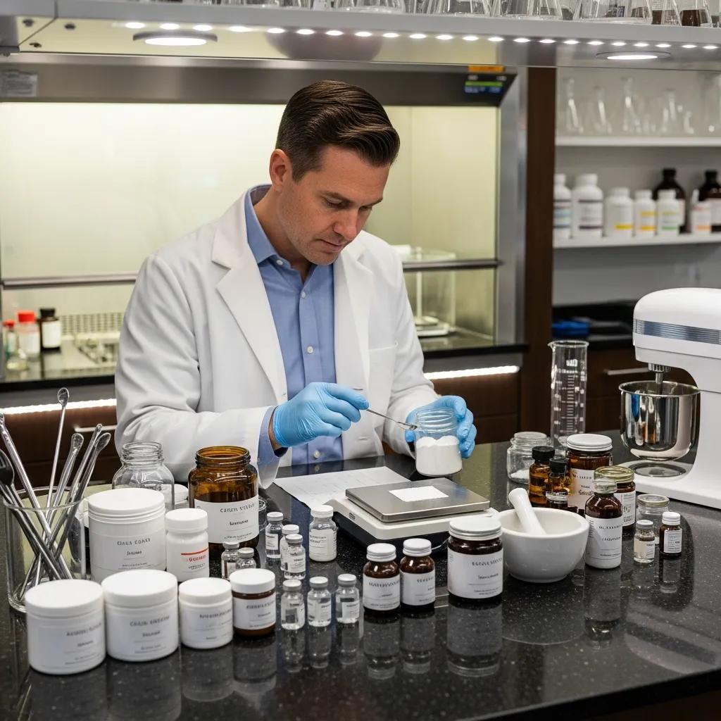 pharmacist-preparing-compounded-medications-with-various-ingredients-in-a-modern-pharmacy-36c67da7-4a90-4133-90c4-307932a5d07ewebp - Value Drugstore: Your Local Family Pharmacy in Baltimore, MD Pharmacist preparing compounded medications with various ingredients in a modern pharmacy