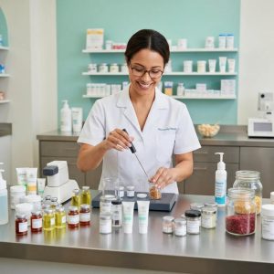 pharmacist-preparing-personalized-compounded-medications-with-colorful-ingredients-in-a-modern-pharmacy-318f3fab-2d02-4090-960a-2f0770865d6awebp - Value Drugstore: Your Family Deserves the Best in Care Pharmacist preparing a personalized compound with colorful ingredients in a modern pharmacy setting