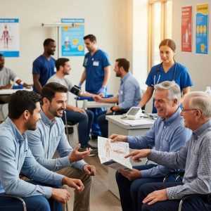 diverse-group-of-men-engaging-in-health-screenings-highlighting-the-importance-of-preventative-care-fb87adbf-d40e-425d-8a28-5b391218c6eawebp - Value Drugstore: Your Local Family Pharmacy in Baltimore, MD Diverse group of men engaging in health screenings, highlighting the importance of preventative care